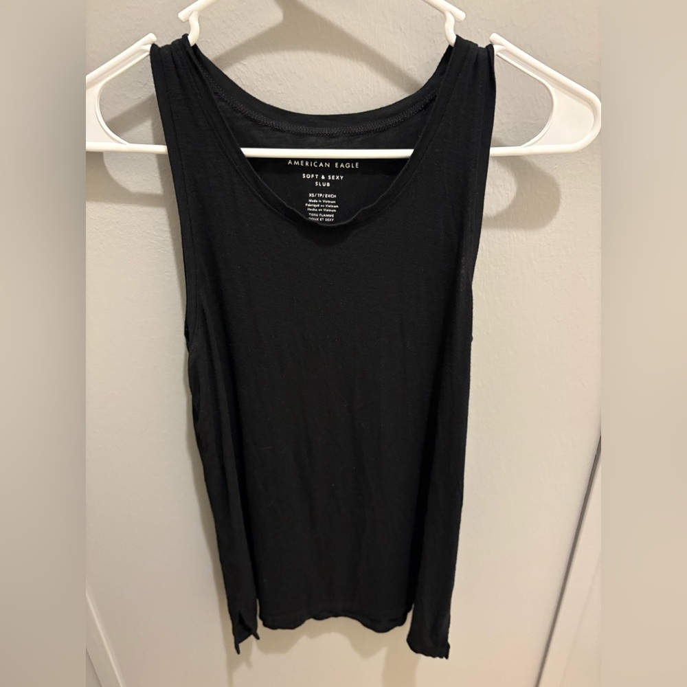 American Eagle Classic Black Tank Top